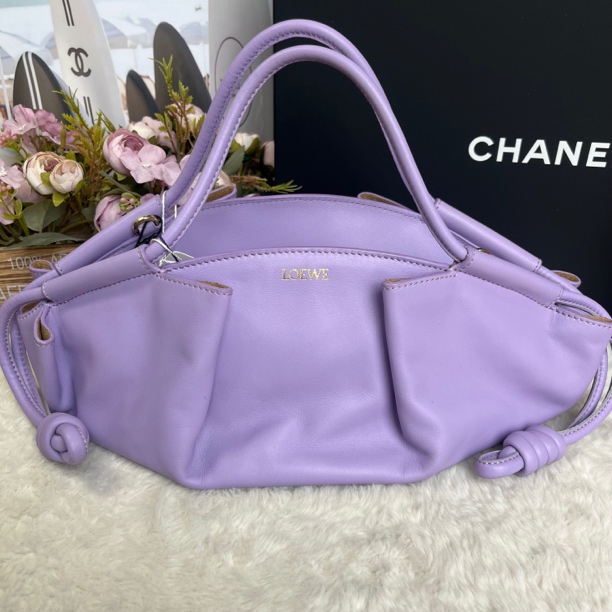 99新 LOEWE/罗意威 罗意威香芋紫饺子包