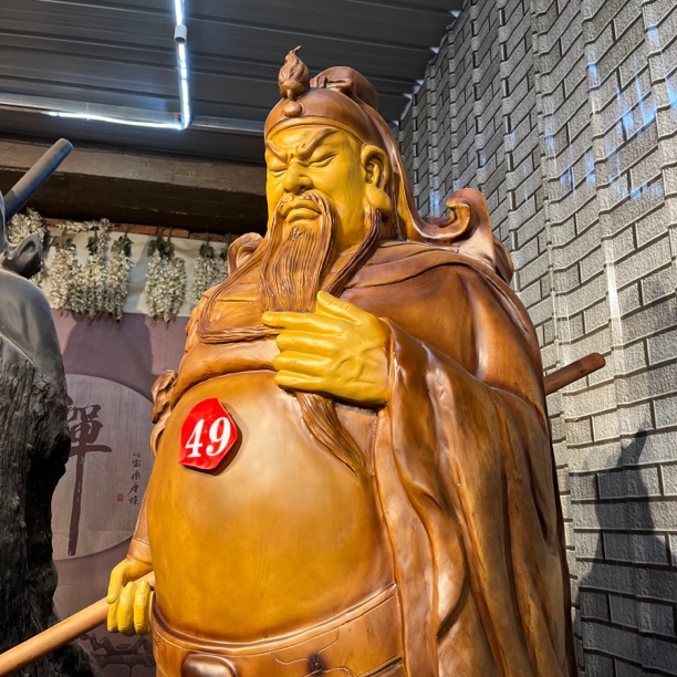 武财神关二爷大厅落地工艺品摆件