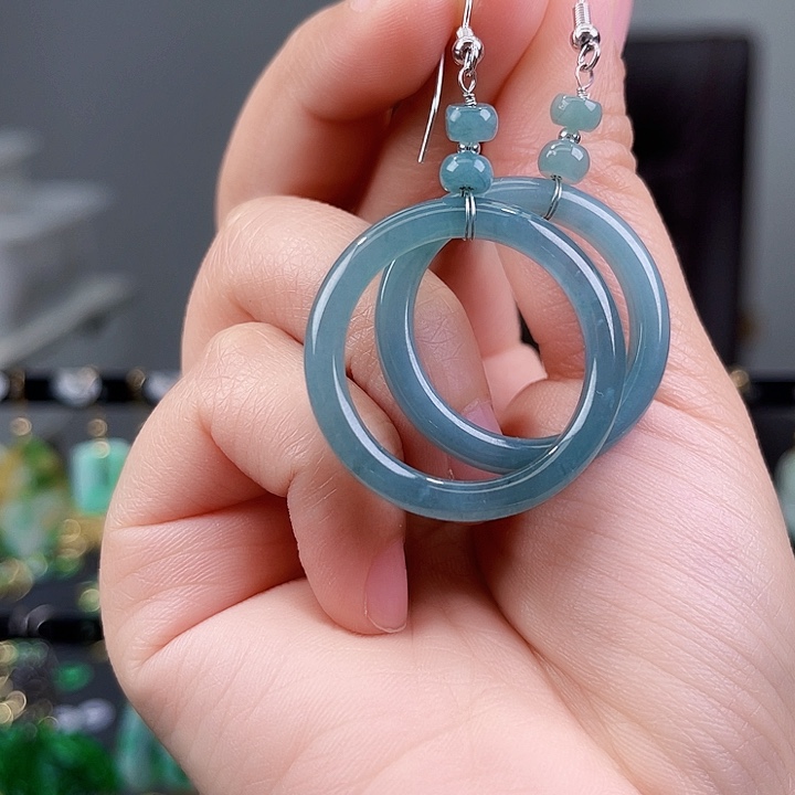 翡翠耳饰未镶嵌饰品