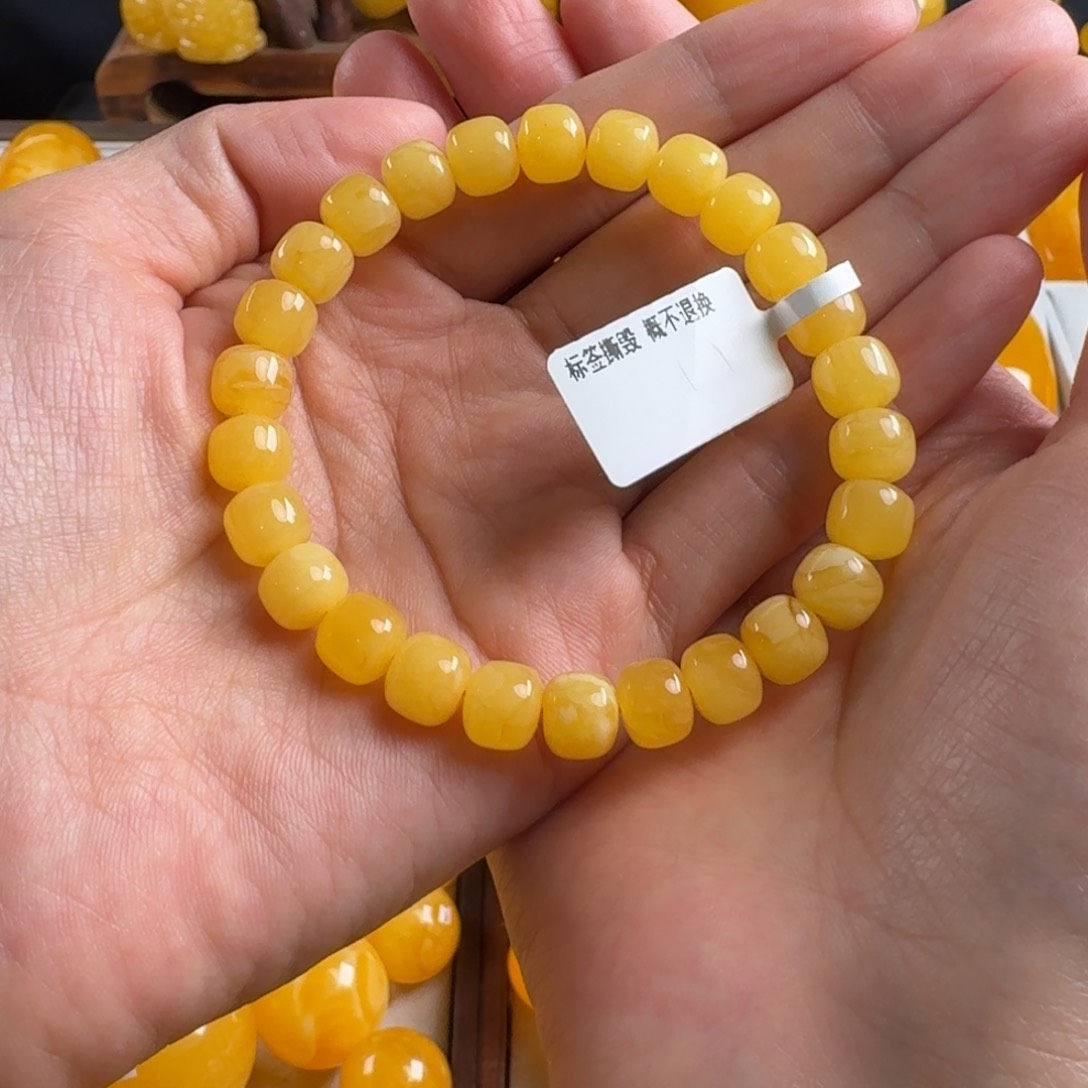 蜜蜡毛衣链未镶嵌