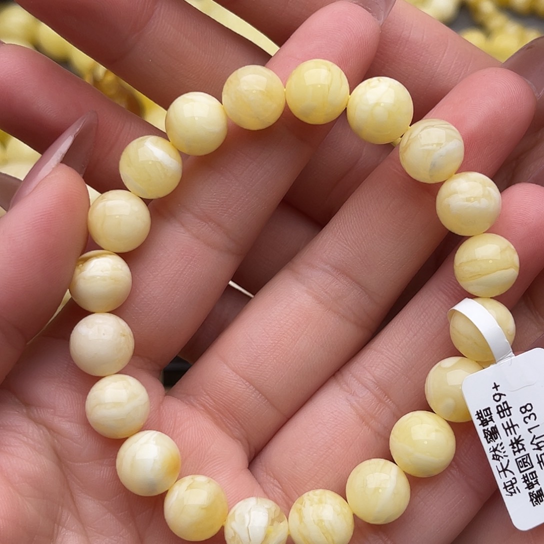 琥珀未镶嵌裸石蜜蜡手串梦