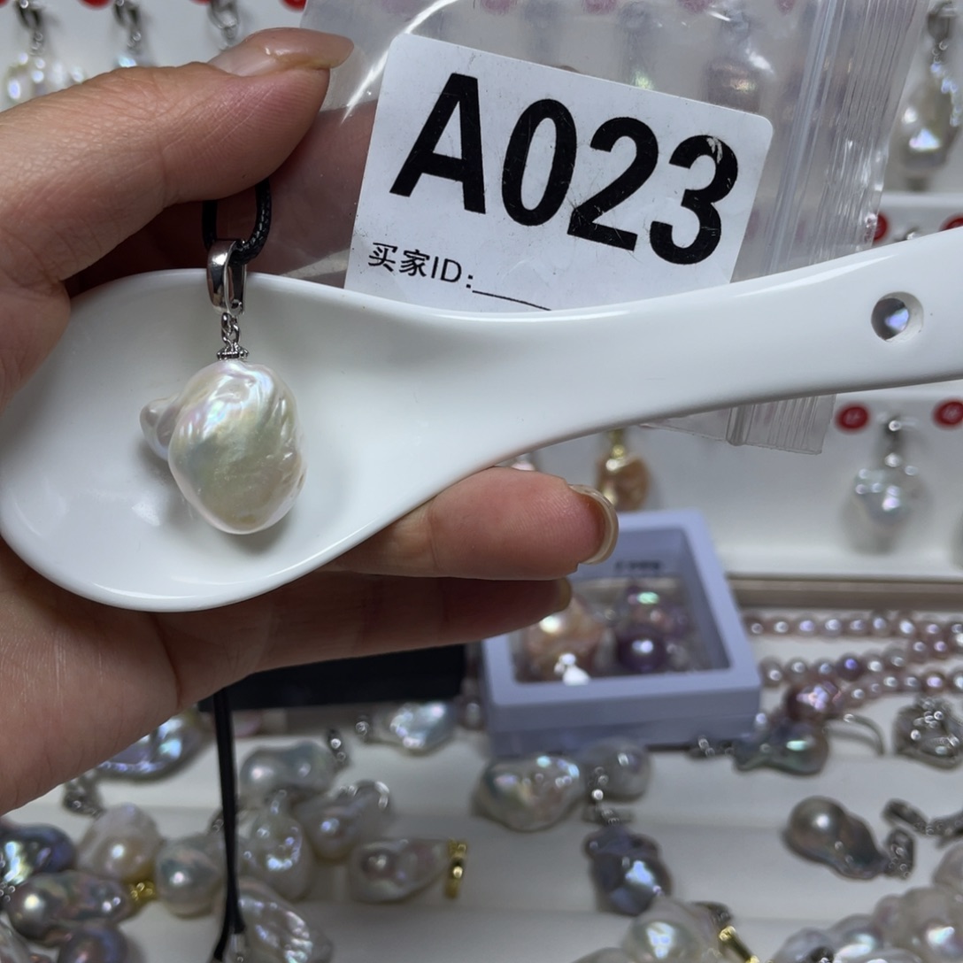 淡水珍珠巴洛克银S925镶嵌