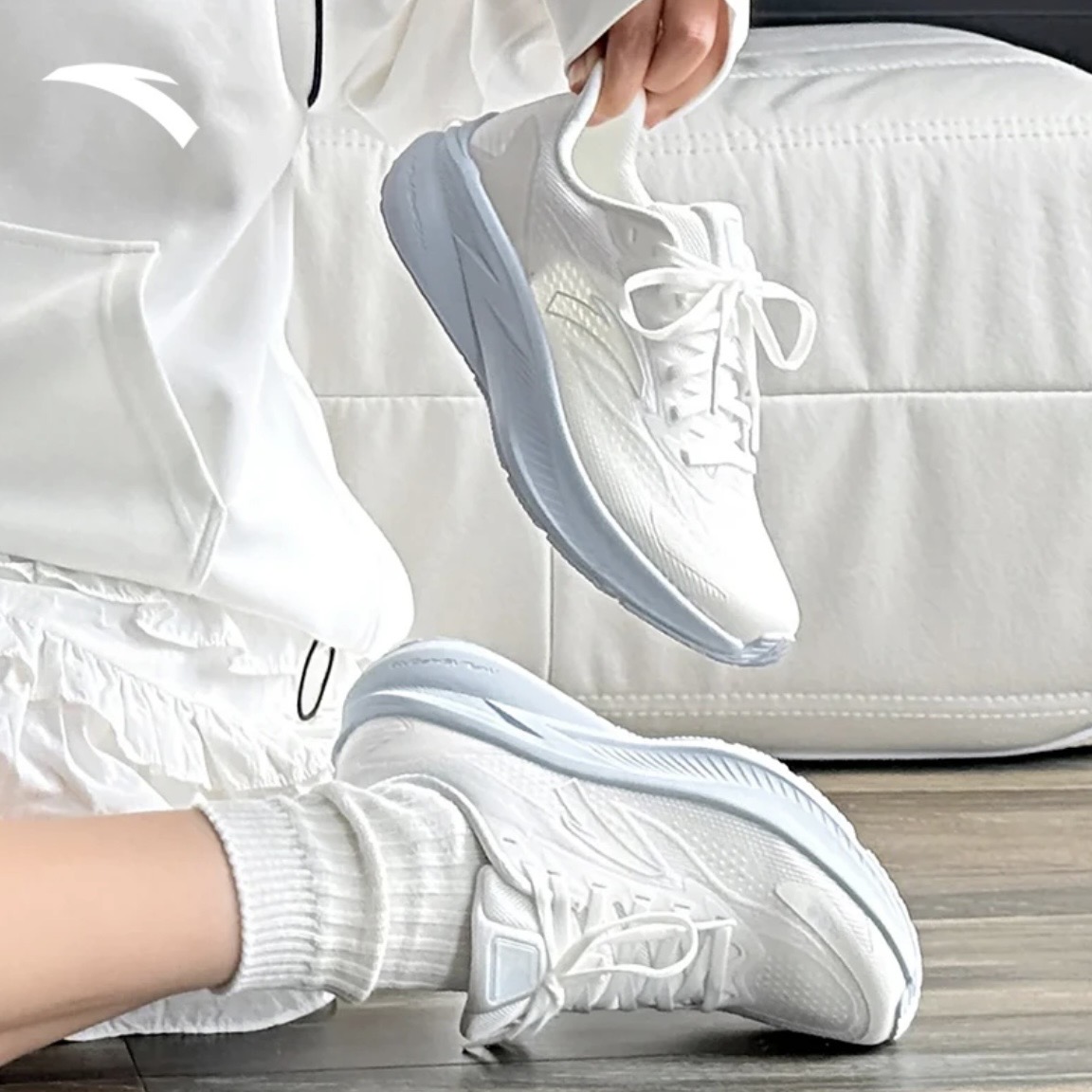 安踏飞羽缓震跑步鞋2025秋季新款体测体考运动回弹跑鞋