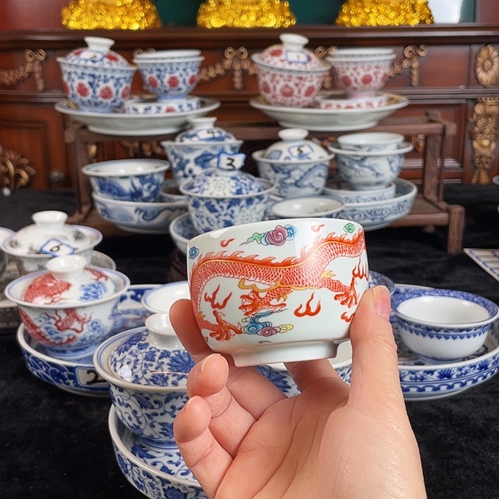 龙纹主人杯6.6景德镇
