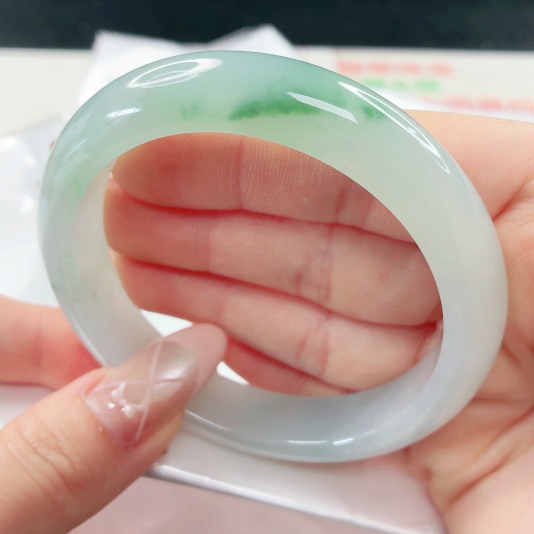 翡翠未镶嵌手镯57.8x602