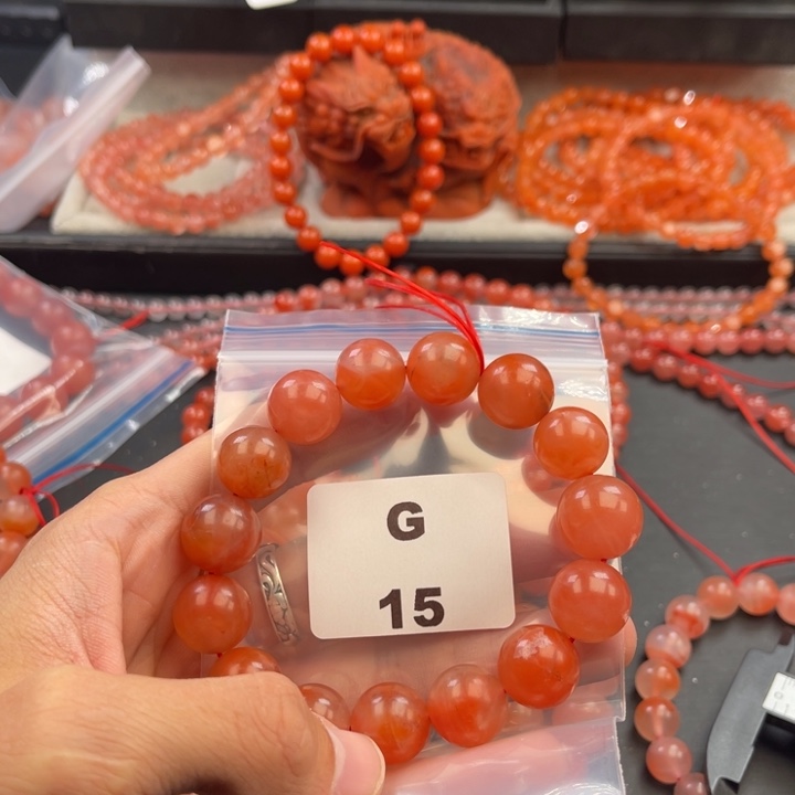 南红玛瑙未镶嵌多样性发货默认微瑕称重14mm