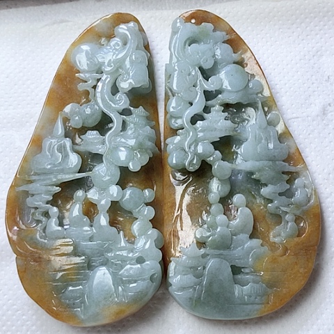 翡翠颈饰未镶嵌天然缅甸翡翠a货