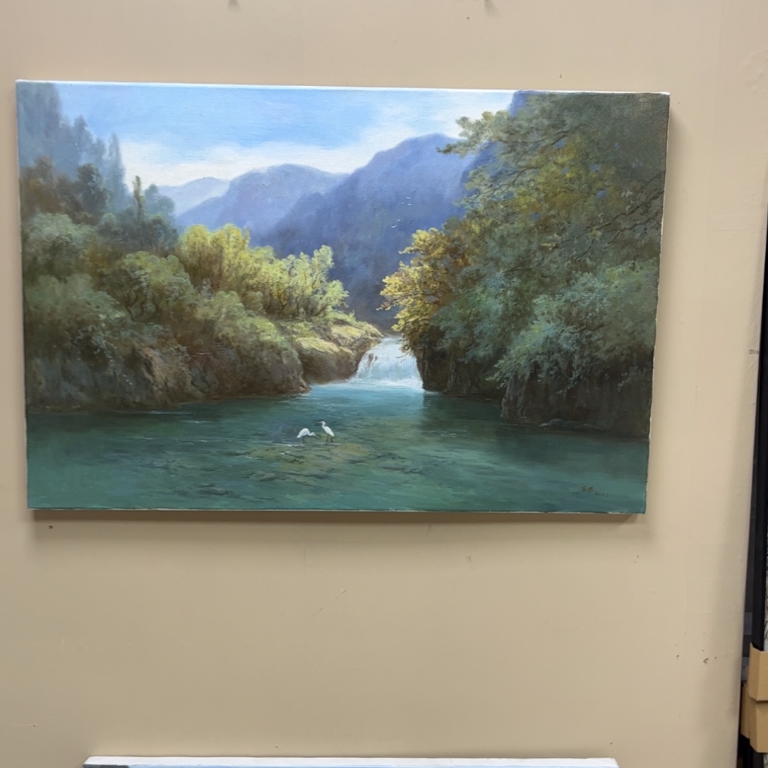 布***)手工手绘精品油画60+90厘米