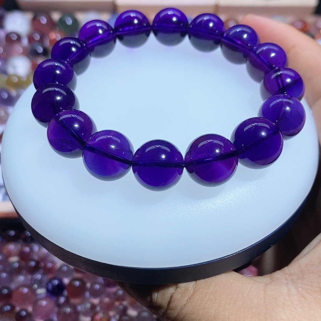 水晶乌拉圭紫水晶手串未镶嵌