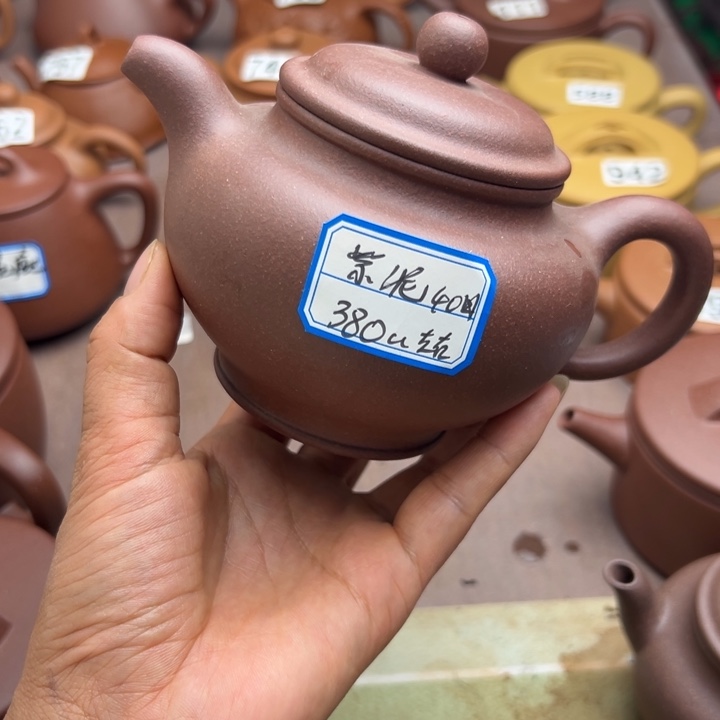 茶壶紫砂紫泥不挑380
