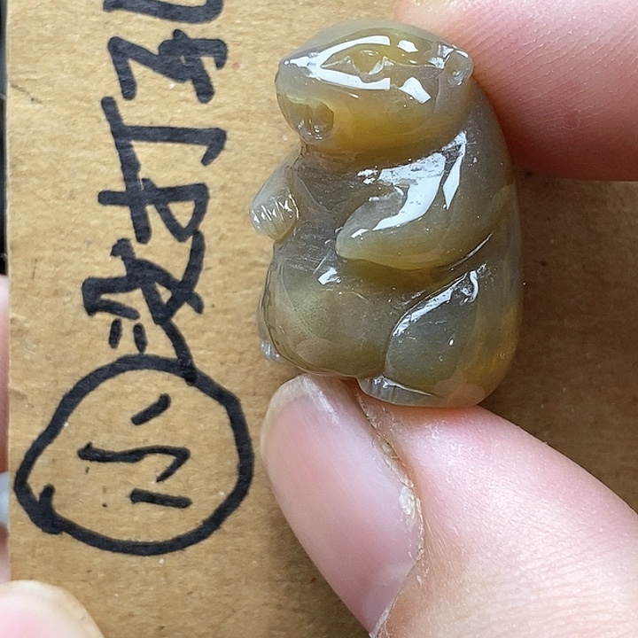 颈饰未镶嵌硅化珊瑚（珊瑚玉）