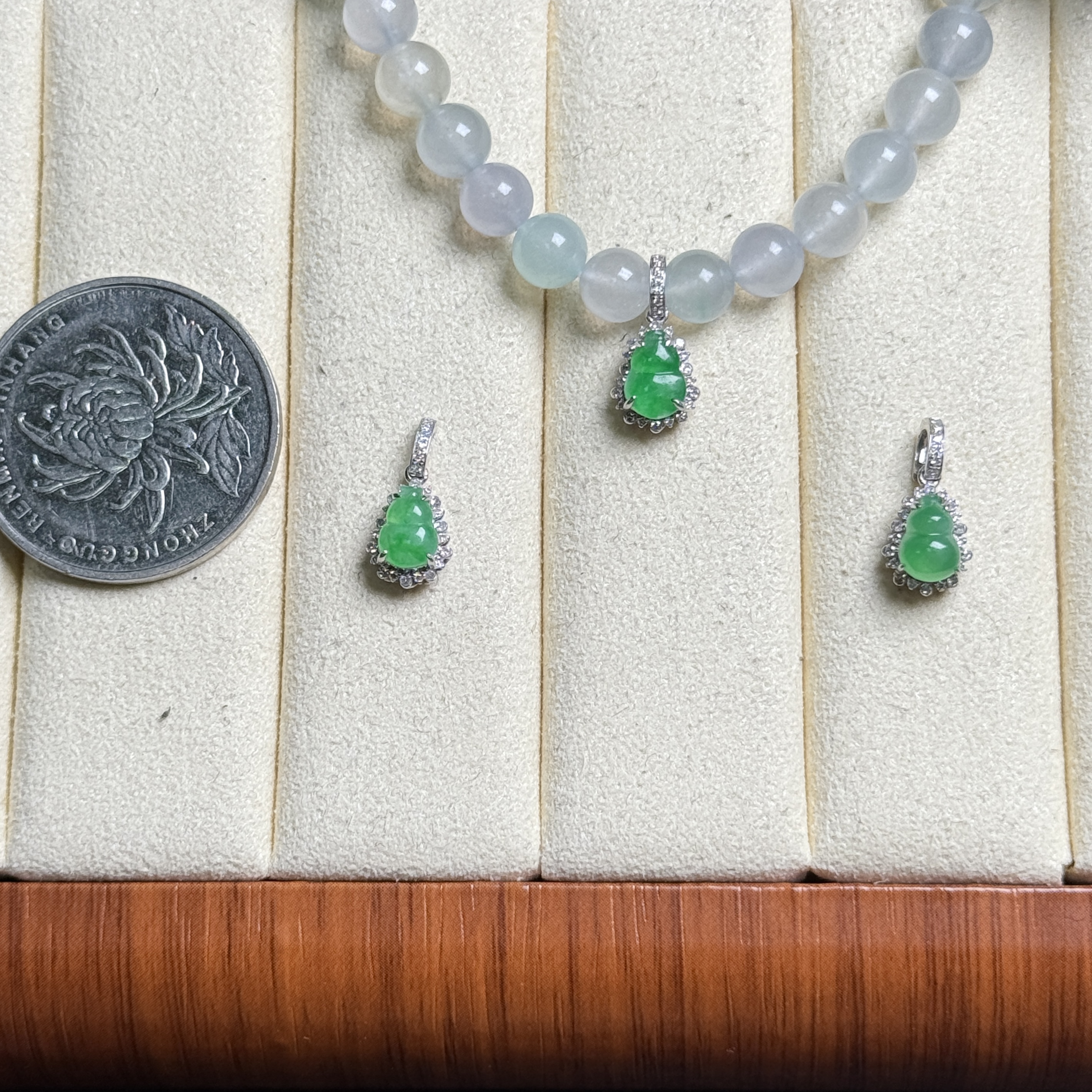 思懿珠宝    18K翡翠吊坠/珠串搭配-1500-1-LF-多样性发一