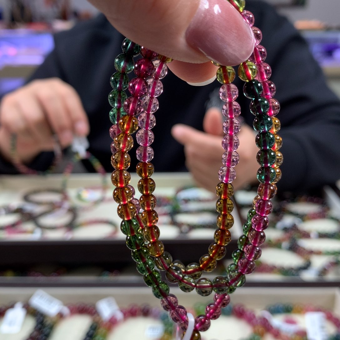 碧玺手链未镶嵌4.8毫米左右