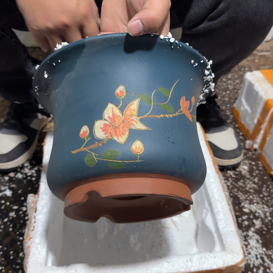 紫砂花盆口径20.15口径