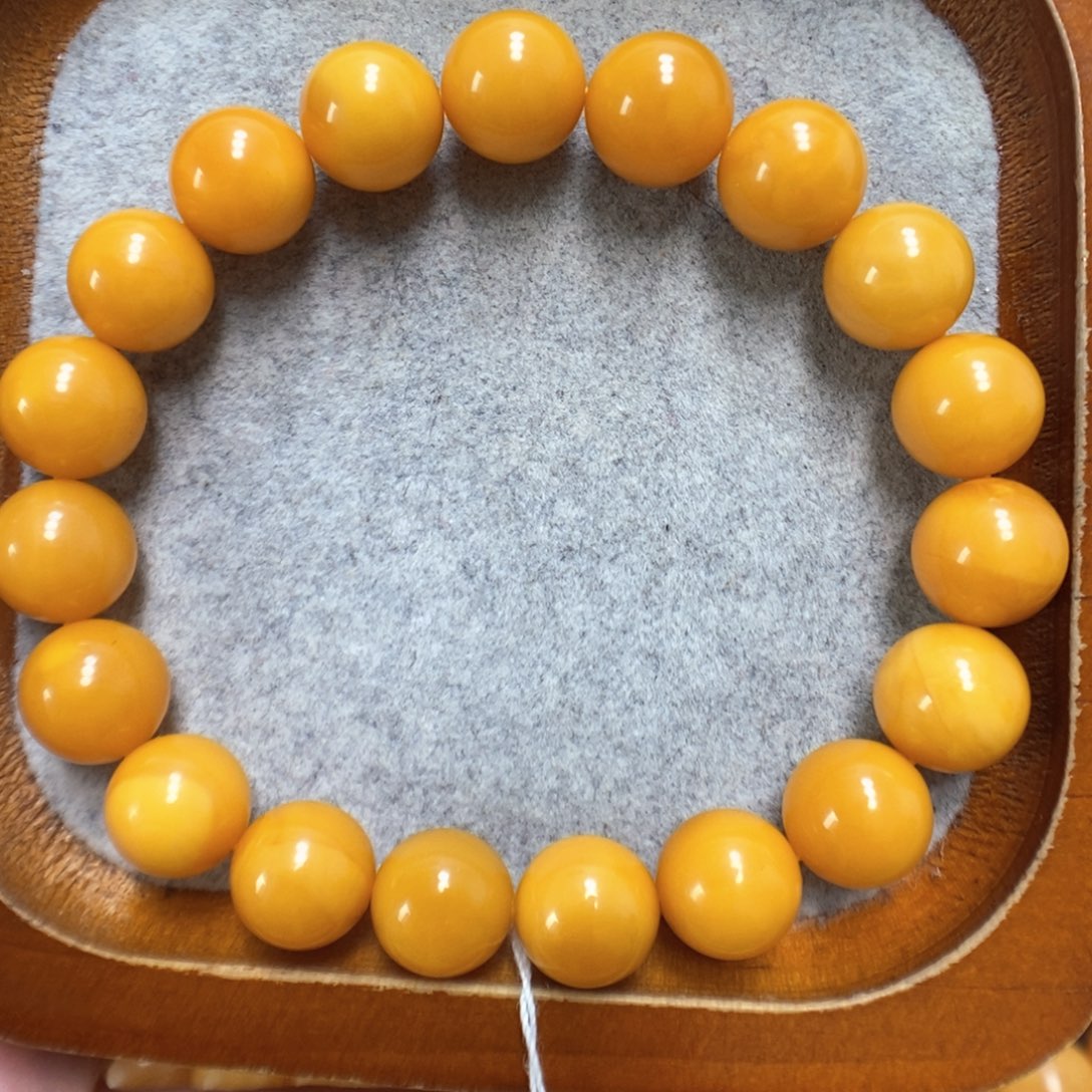 未镶嵌蜜蜡手串蜜蜡