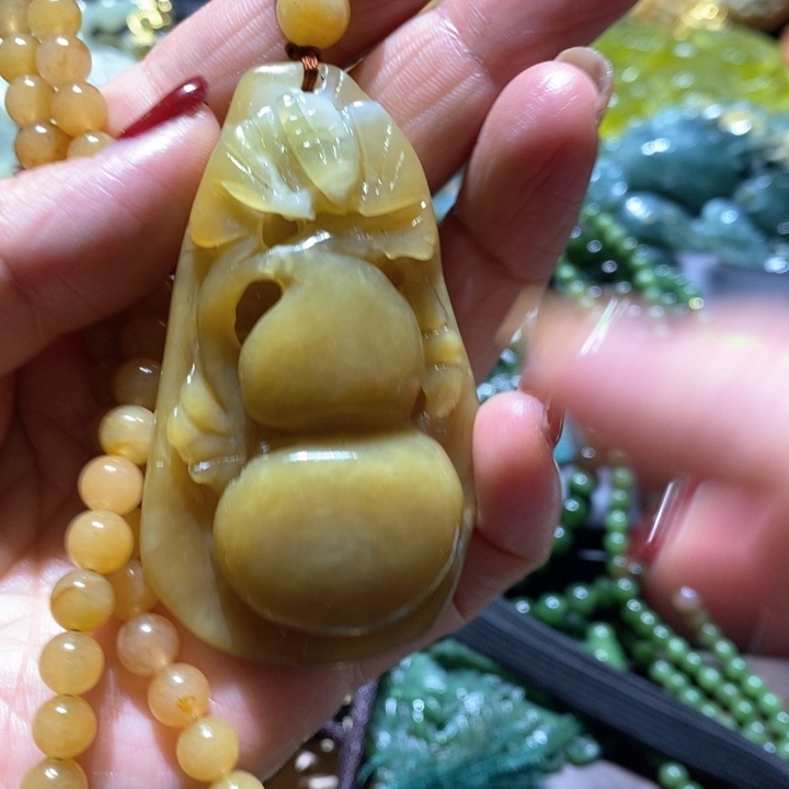 岫玉毛衣链未镶嵌