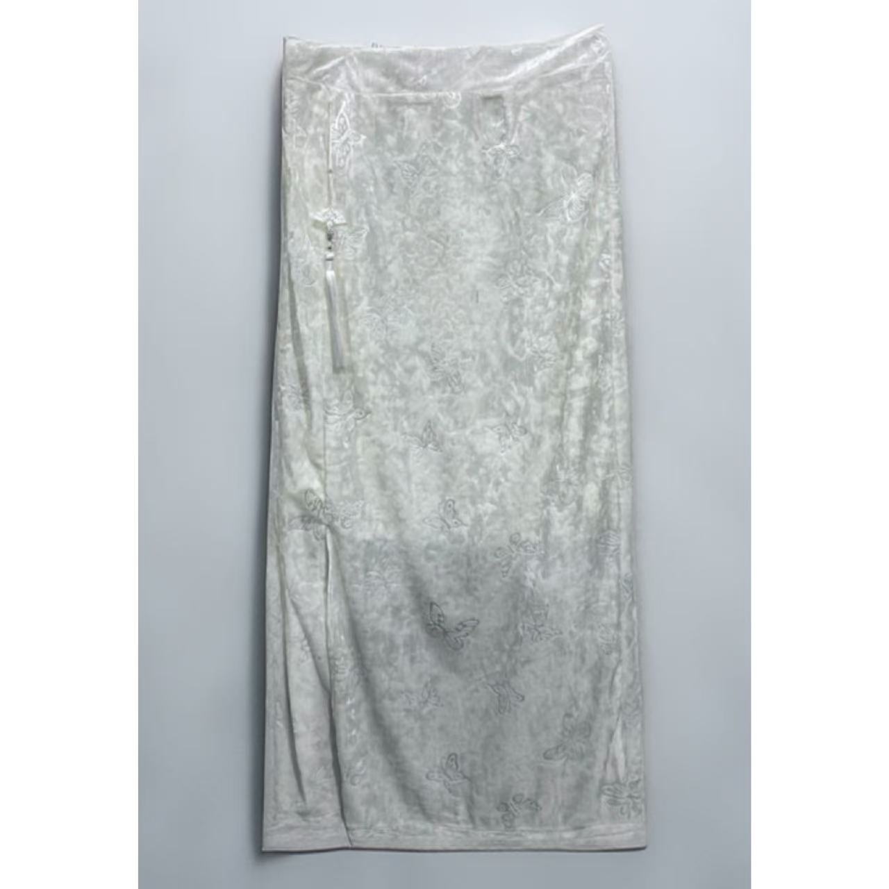 子母依新中式蝴蝶丝绒半裙25113NPF348