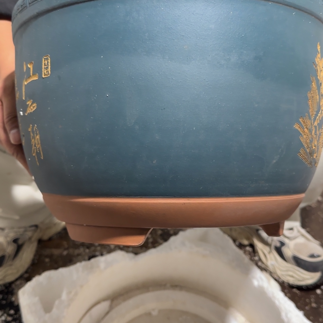 紫砂花盆口径25口径