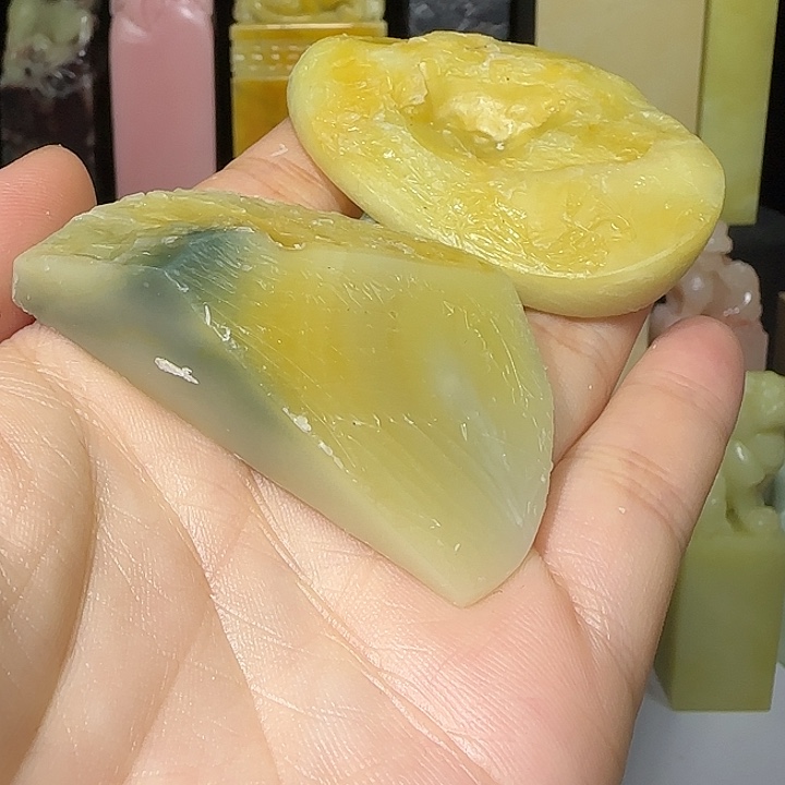 青田石獭*开青田石青田