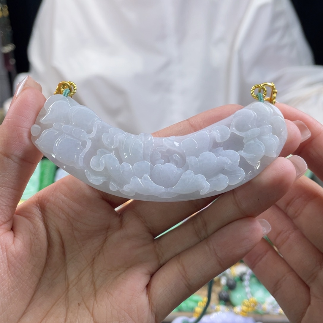 翡翠颈饰未镶嵌代编织