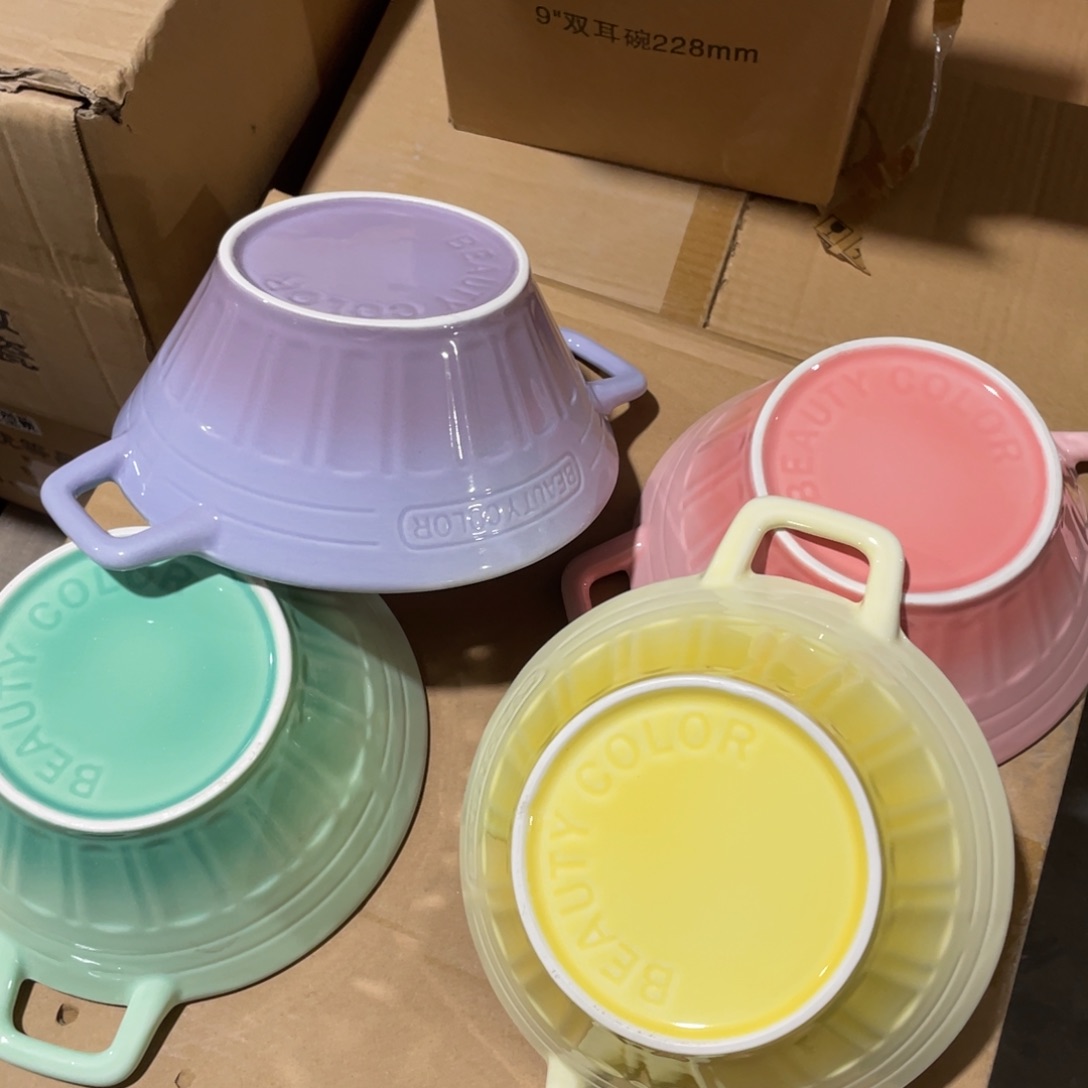 川岛双耳碗7英寸一个装