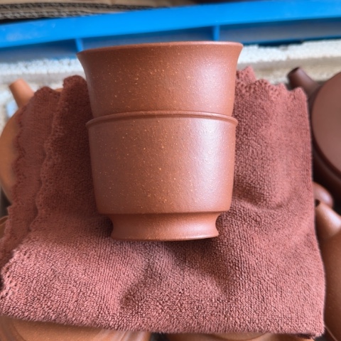 简***单茶壶紫砂主人杯红降坡泥