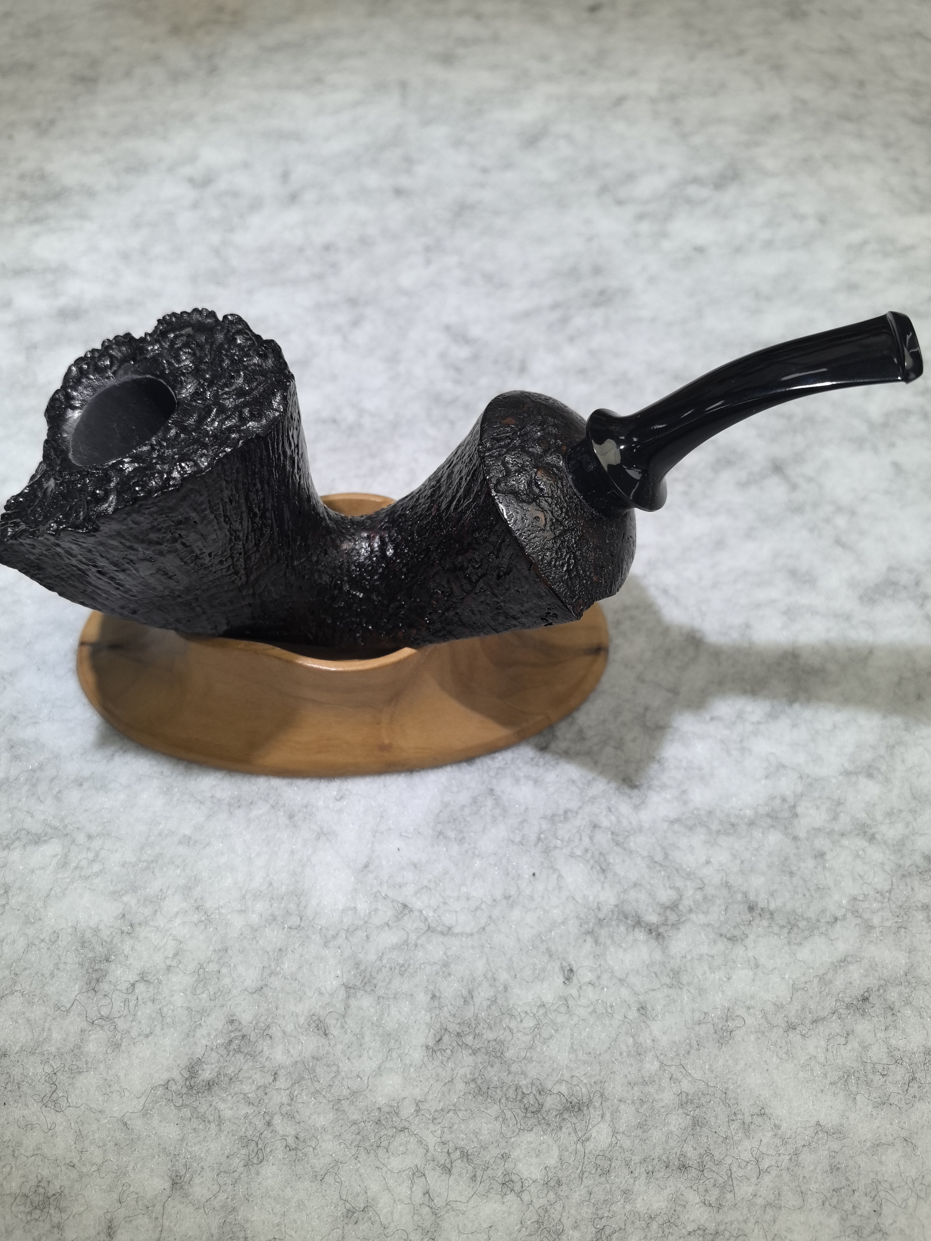 手工石楠木烟斗河豚造型收藏佳品