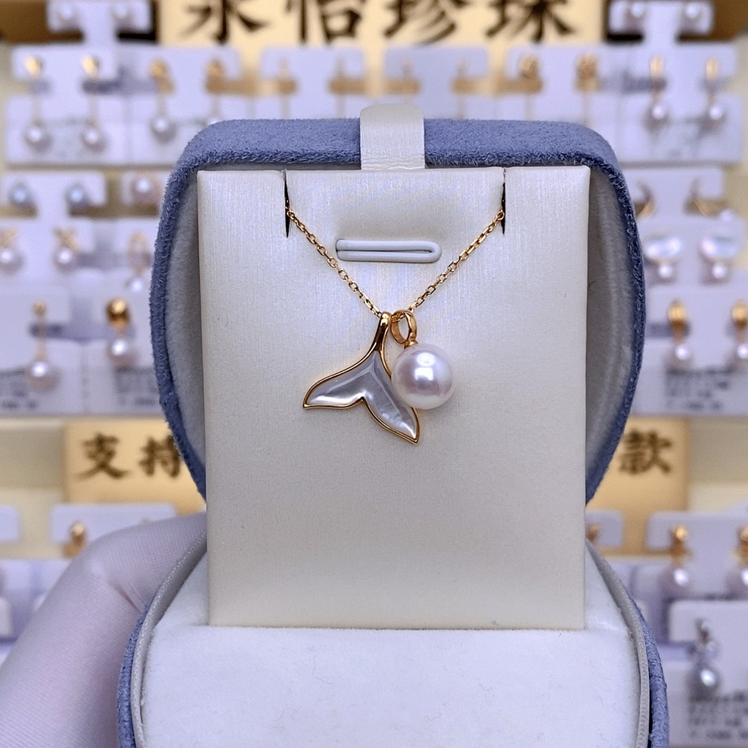 套链18K金镶嵌海水珍珠