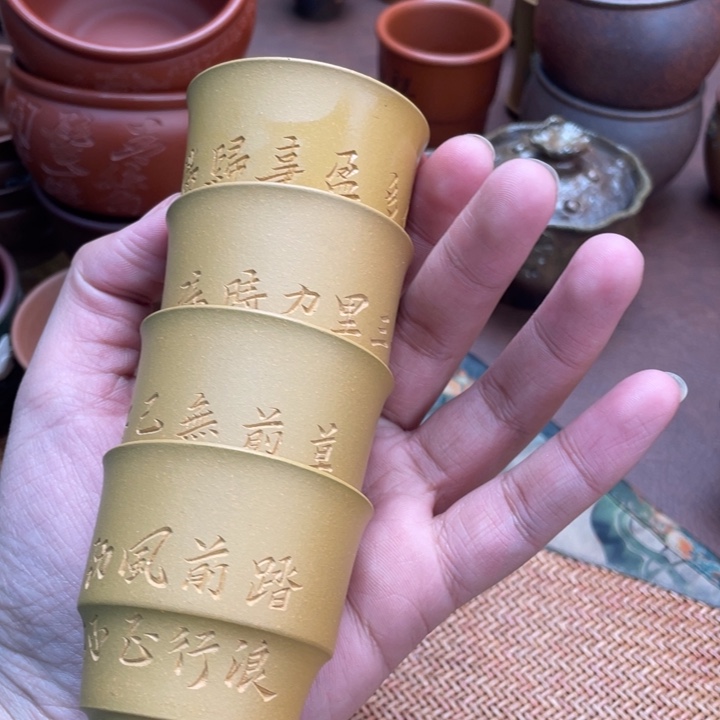 紫砂茶杯原矿紫砂主人杯