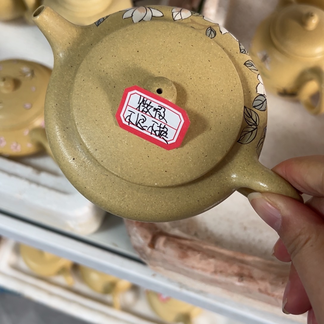 紫砂茶壶黄龙山原矿本绿175