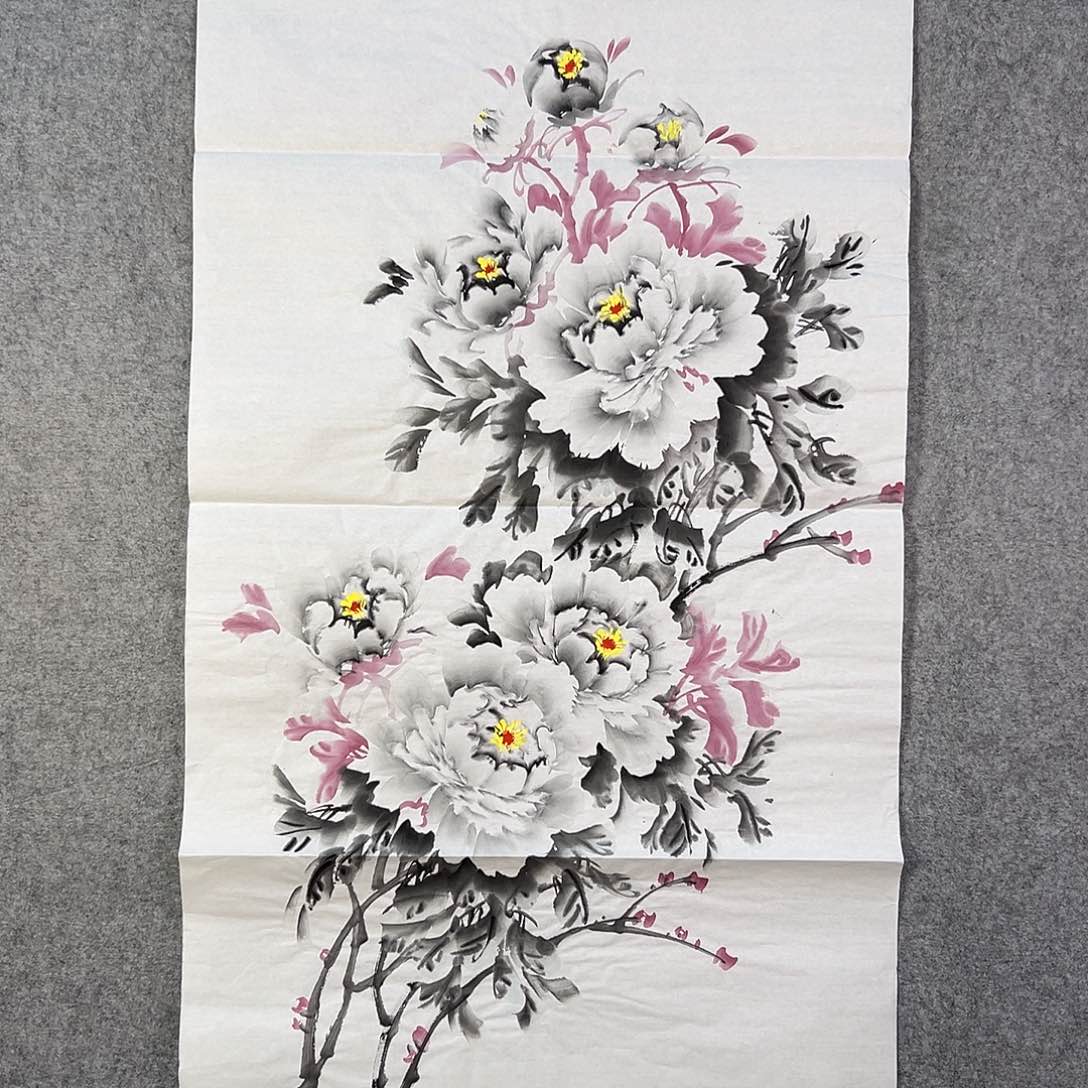 国画145 花鸟等各种花卉图案为一体