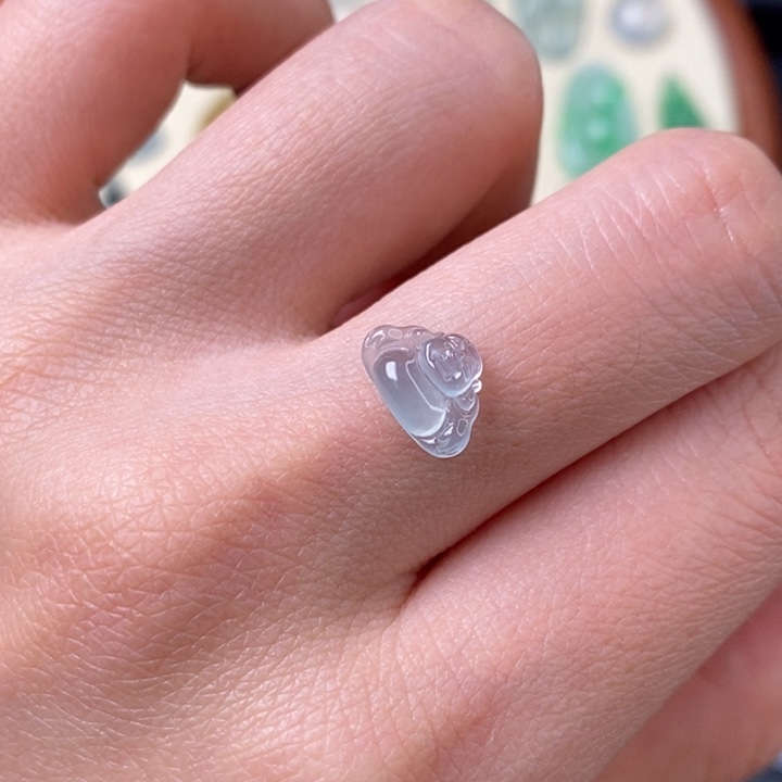 定制翡翠未镶嵌小佛公