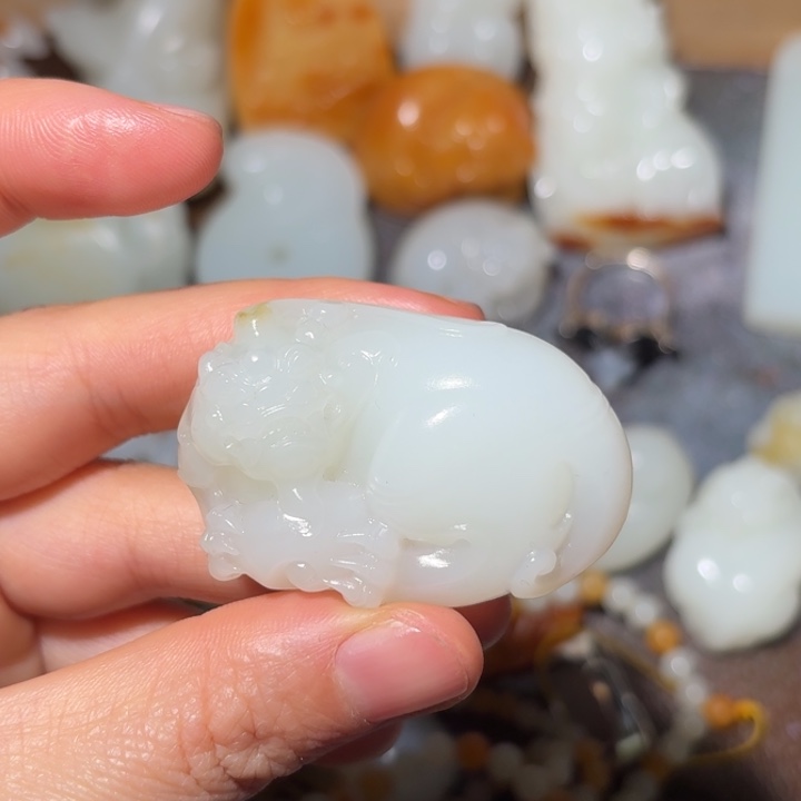 和田玉（白玉）戒指未镶嵌