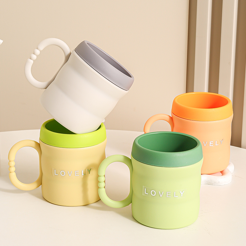 双层加厚洗漱杯北欧风漱口杯简约耐用牙刷杯情侣款学生便携牙具