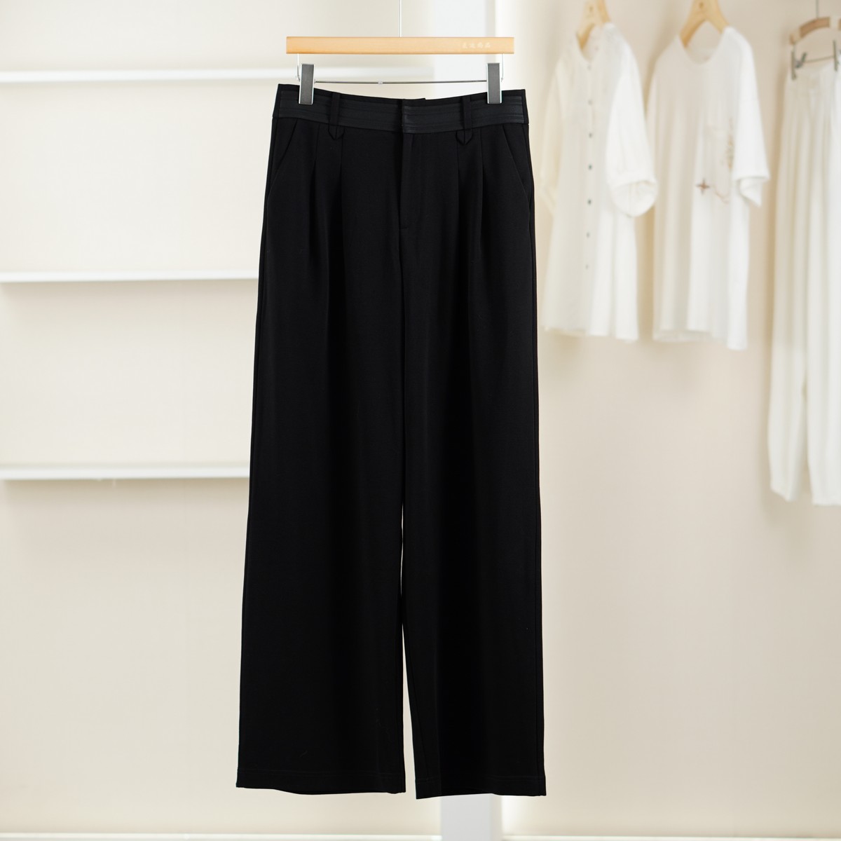 【麦迪尚品•品牌新款】一路童行 31020915简约宽松休闲裤春季女装