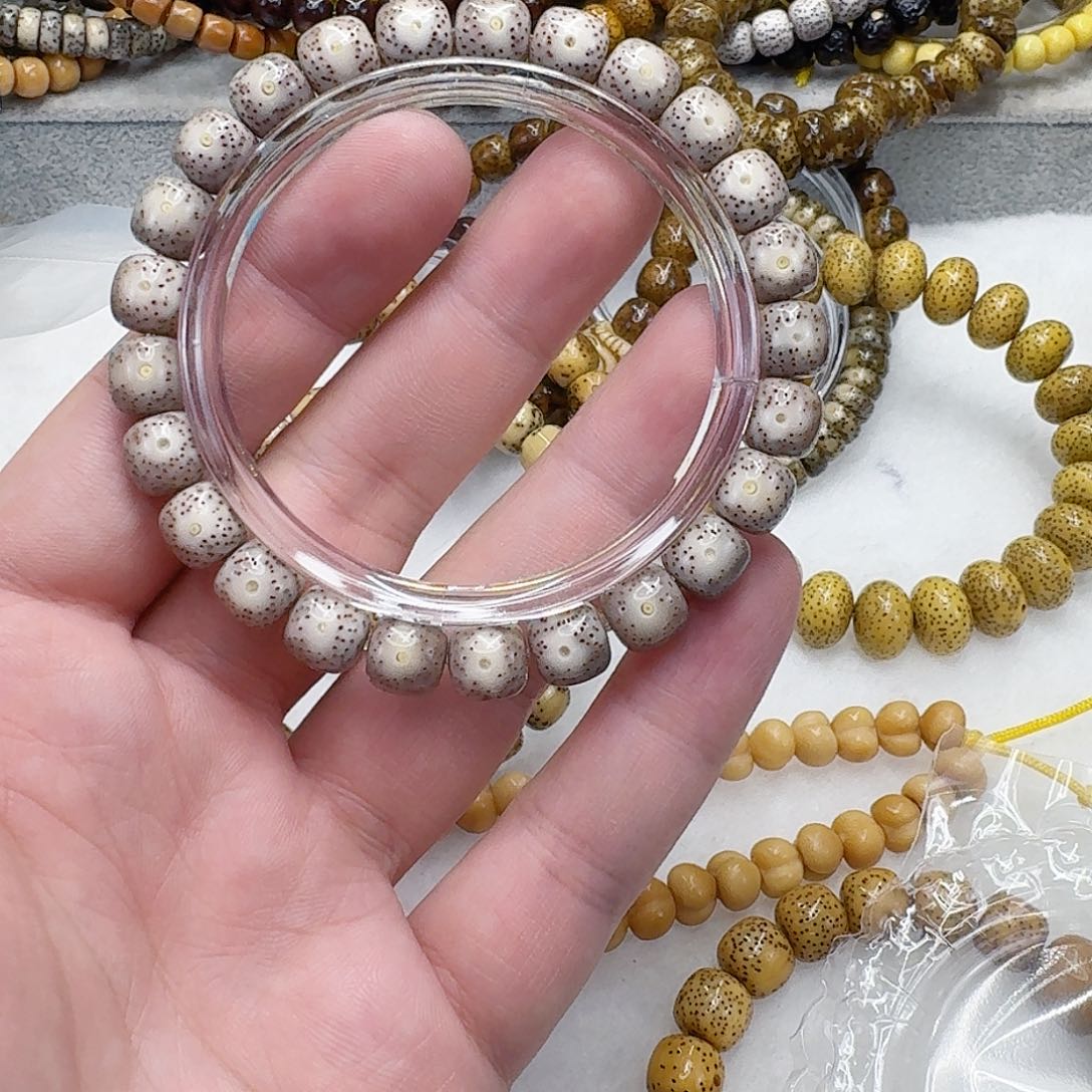 星月菩提手串4灭火月留白星月菩提单圈9×8