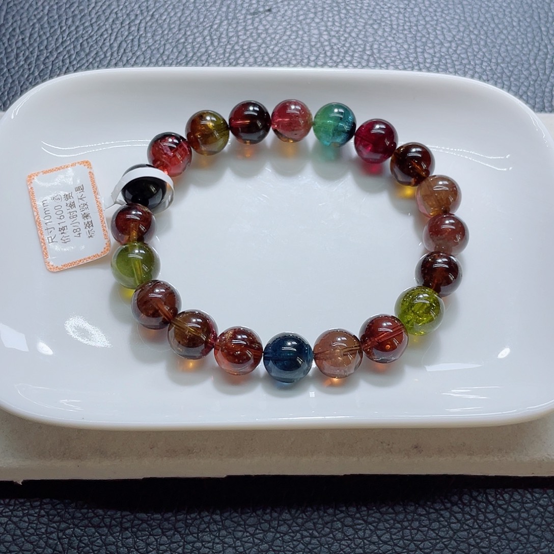 手链碧玺未镶嵌10.3mm左右