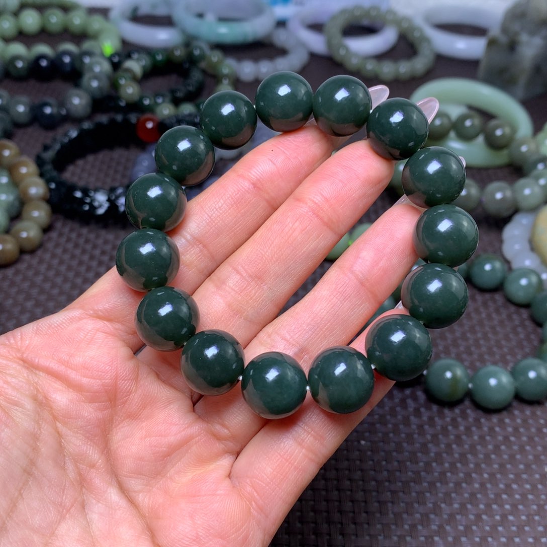 未镶嵌手串和田玉卡14