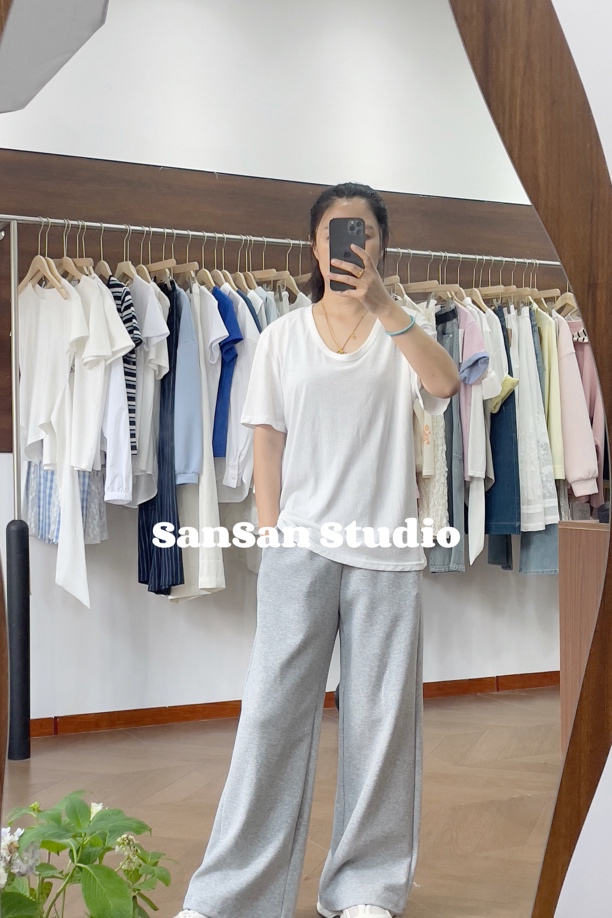 SanSan 纯白净版短袖