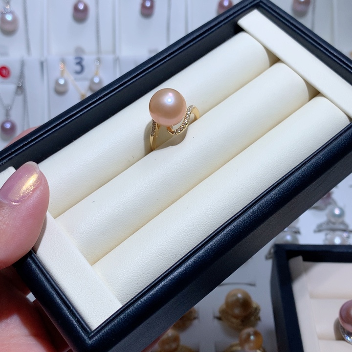 淡水珍珠戒指合金