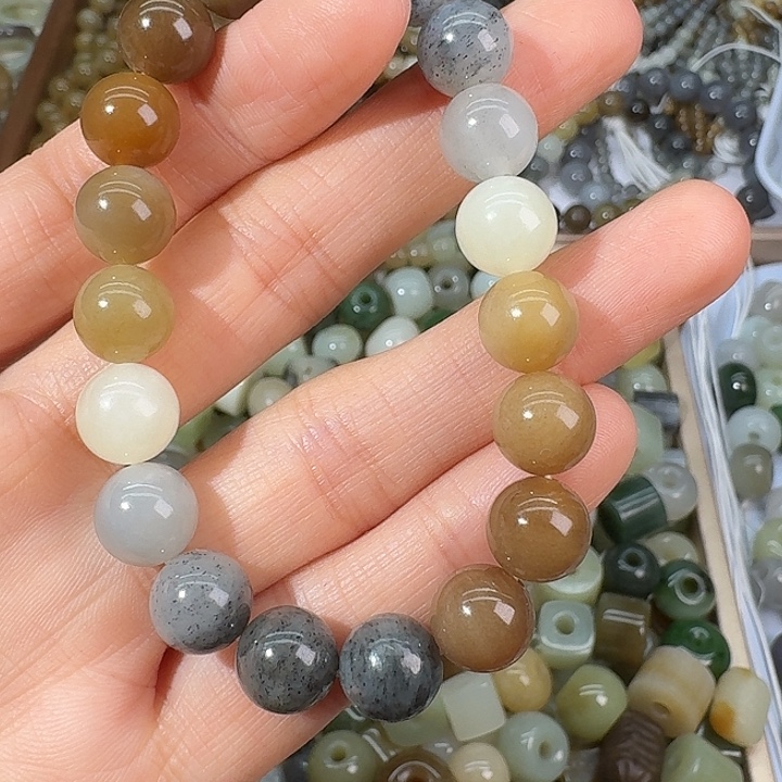 和田玉（糖玉）未镶嵌颈饰10mm