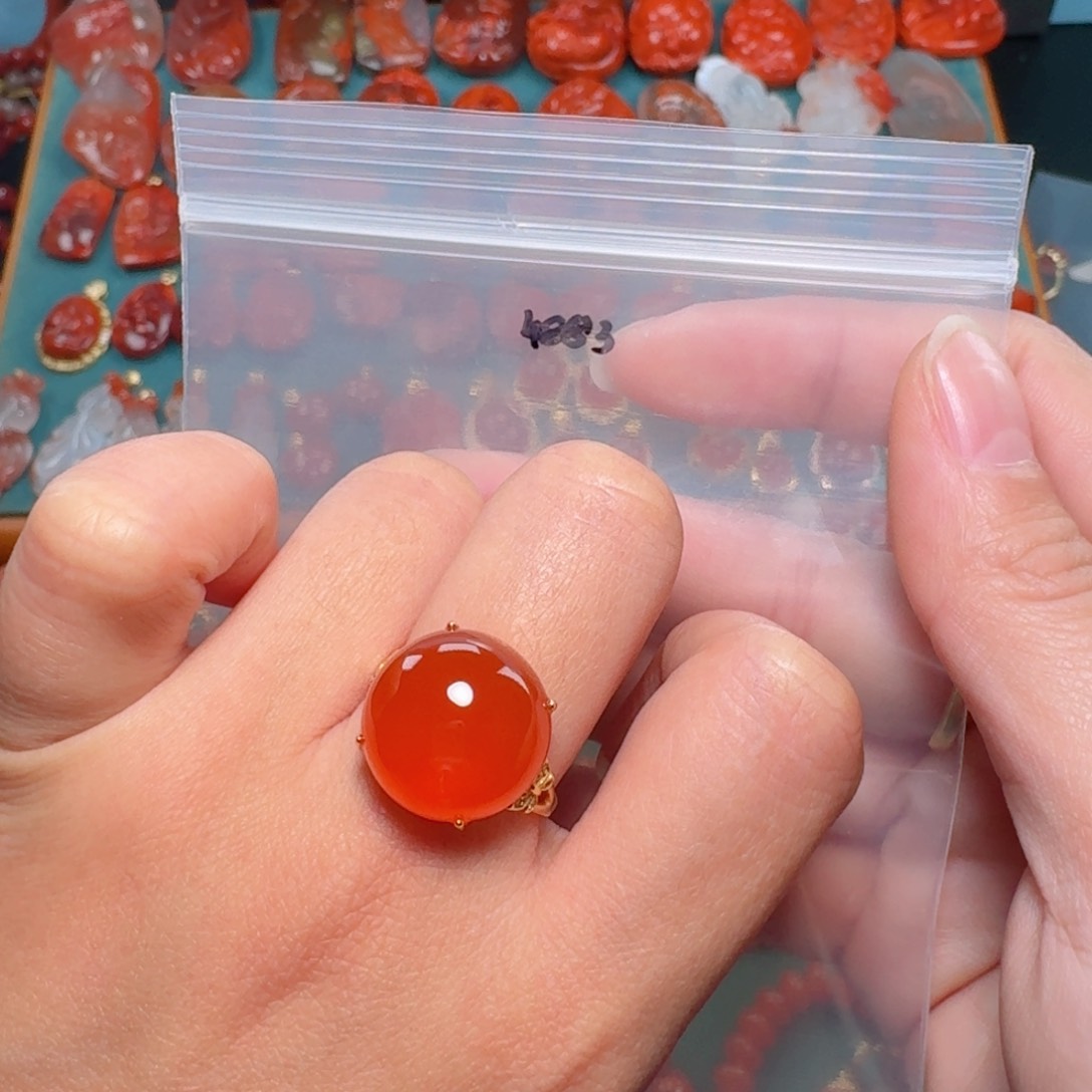 南红玛瑙南红银S925镶嵌