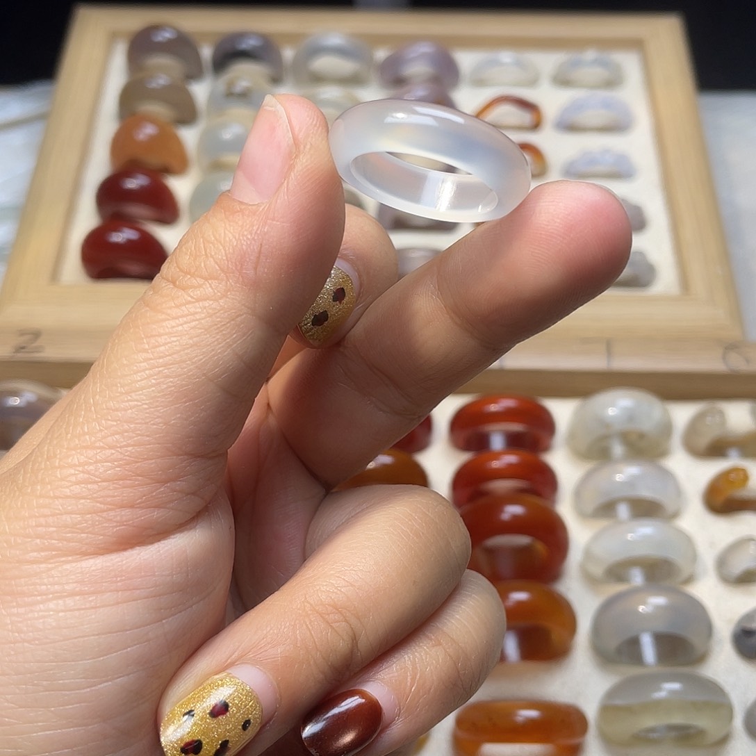 玛瑙/玉髓合金戒指A12港20不退换