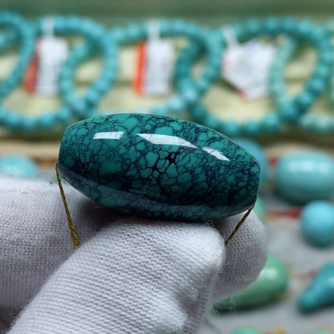 绿松石珠宝奇石未镶嵌适*