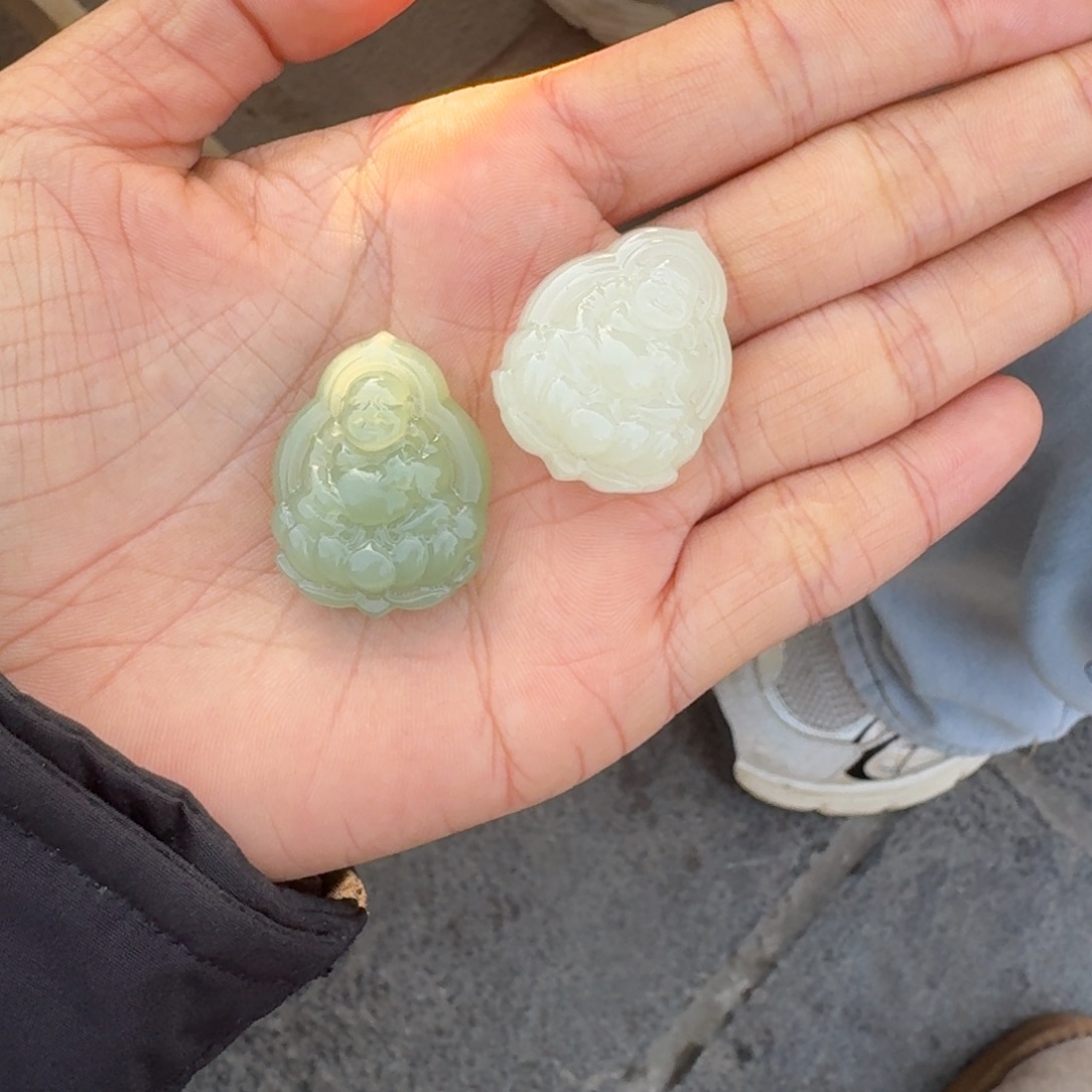 和田玉未镶嵌吊坠(不含链)拍一发一