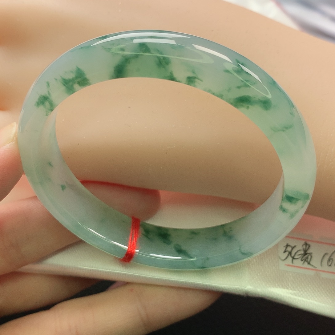 翡翠未镶嵌手镯贵妃54