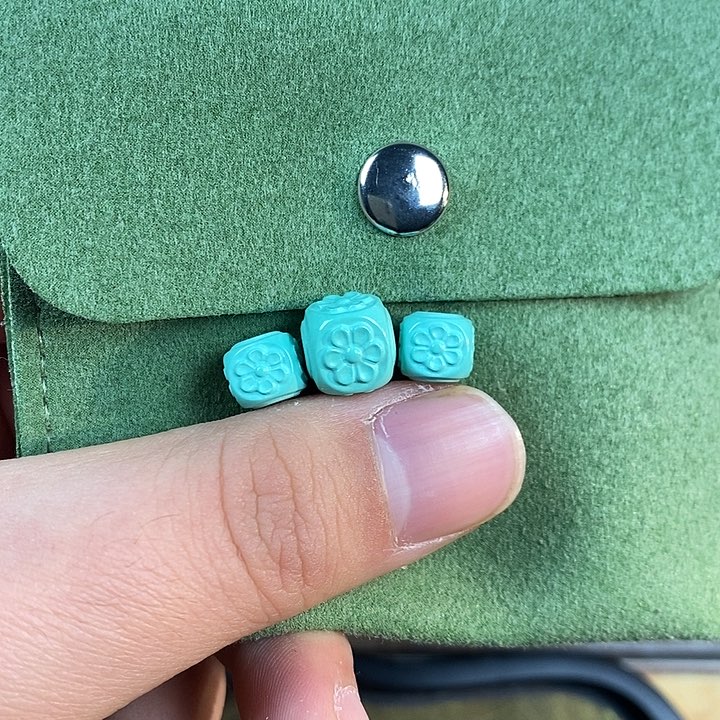 秦古矿口湖北矿卡10散珠配饰 六方