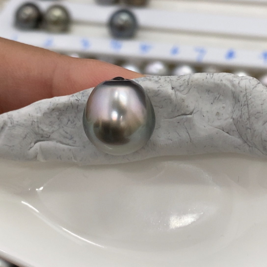 裸珠海水珍珠大溪地巴洛克极微瑕炫彩13.2m