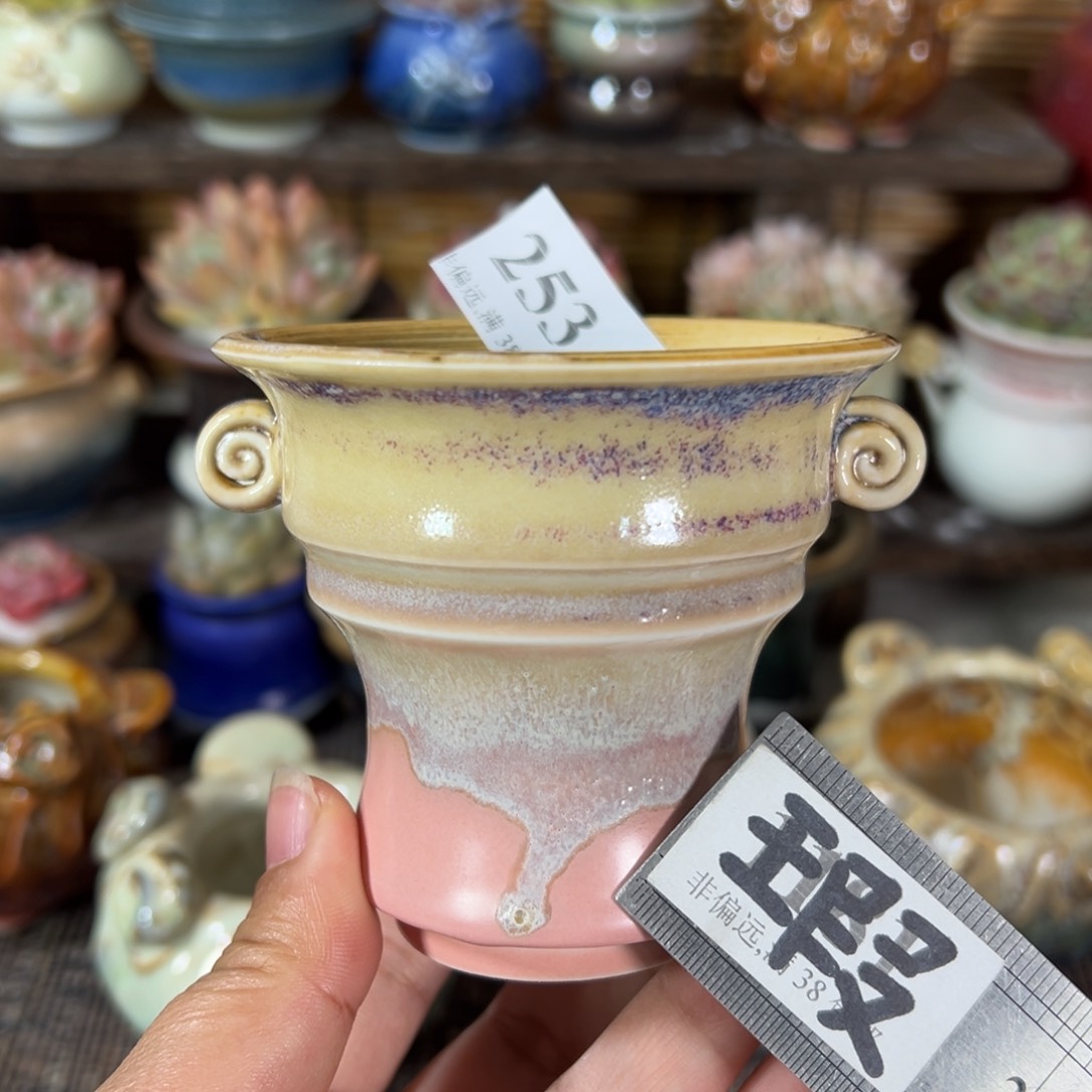 红陶景德镇手工花盆