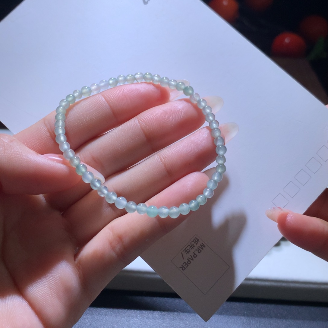 翡翠手链未镶嵌特价的小米珠串卡3